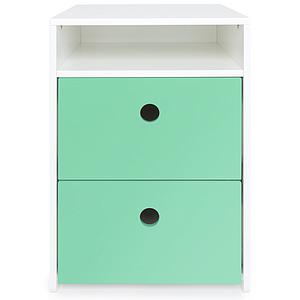 Petit meuble 2 tiroirs COLORFLEX Abitare Kids façades tiroirs sea foam 