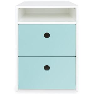 Petit meuble 2 tiroirs COLORFLEX Abitare Kids façades tiroirs sky blue