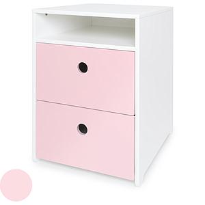 Petit meuble 2 tiroirs COLORFLEX Abitare Kids façades tiroirs sweet pink