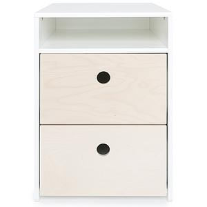 Petit meuble 2 tiroirs COLORFLEX Abitare Kids façades white wash
