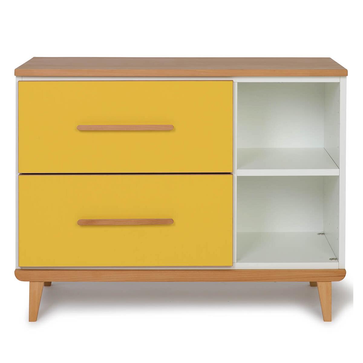 Petit meuble 2 tiroirs NADO By A.K. sunshine yellow