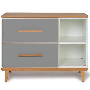 Petit meuble 2 tiroirs NADO slate grey