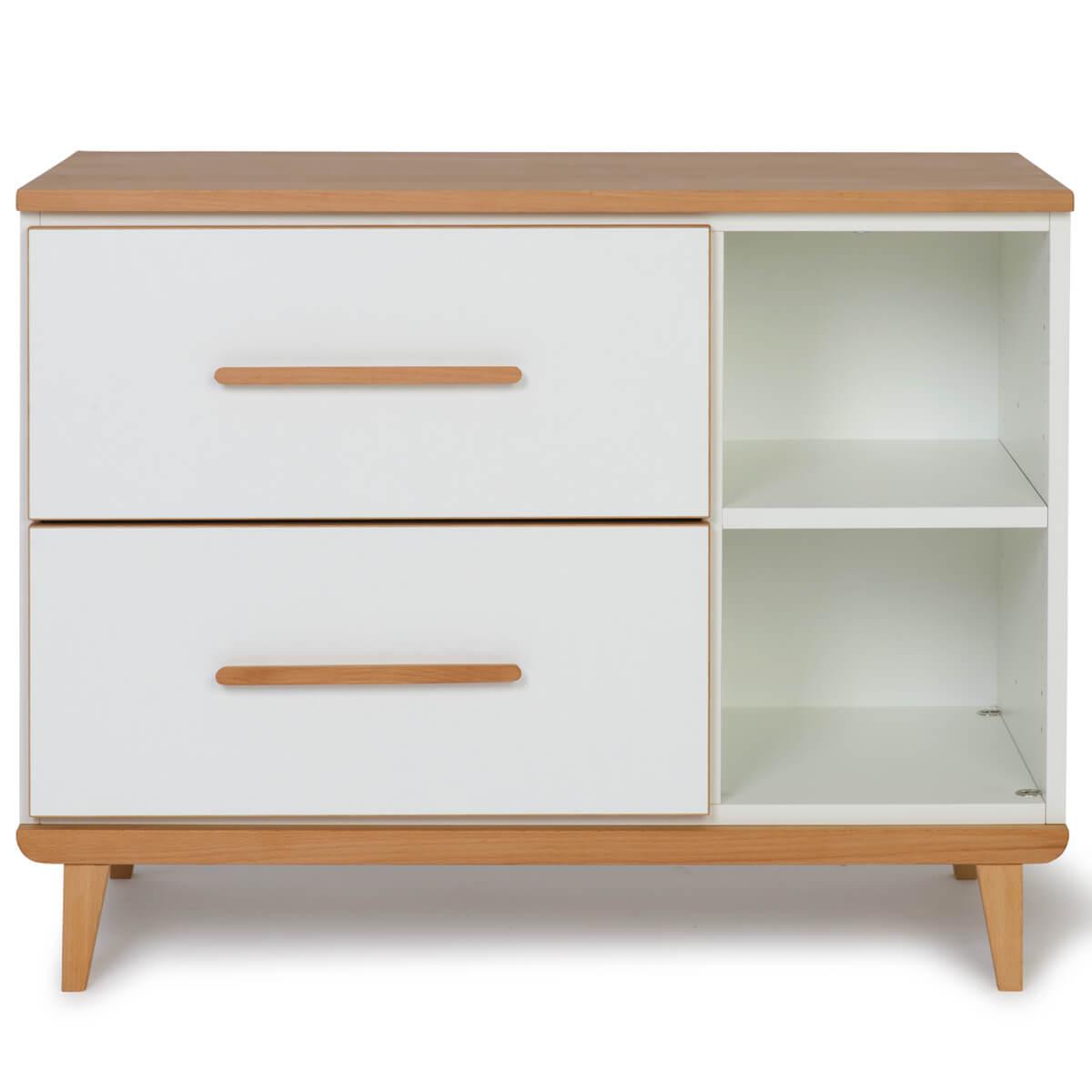Petit meuble 2 tiroirs NADO white