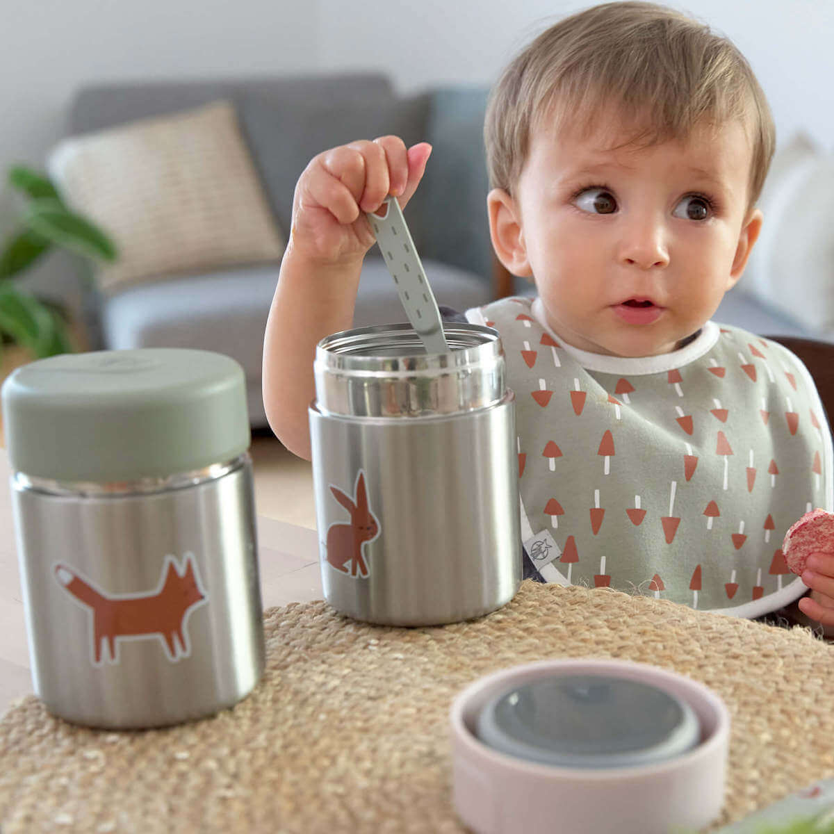 Petit pot aliments renard LITTLE FOREST Laessig