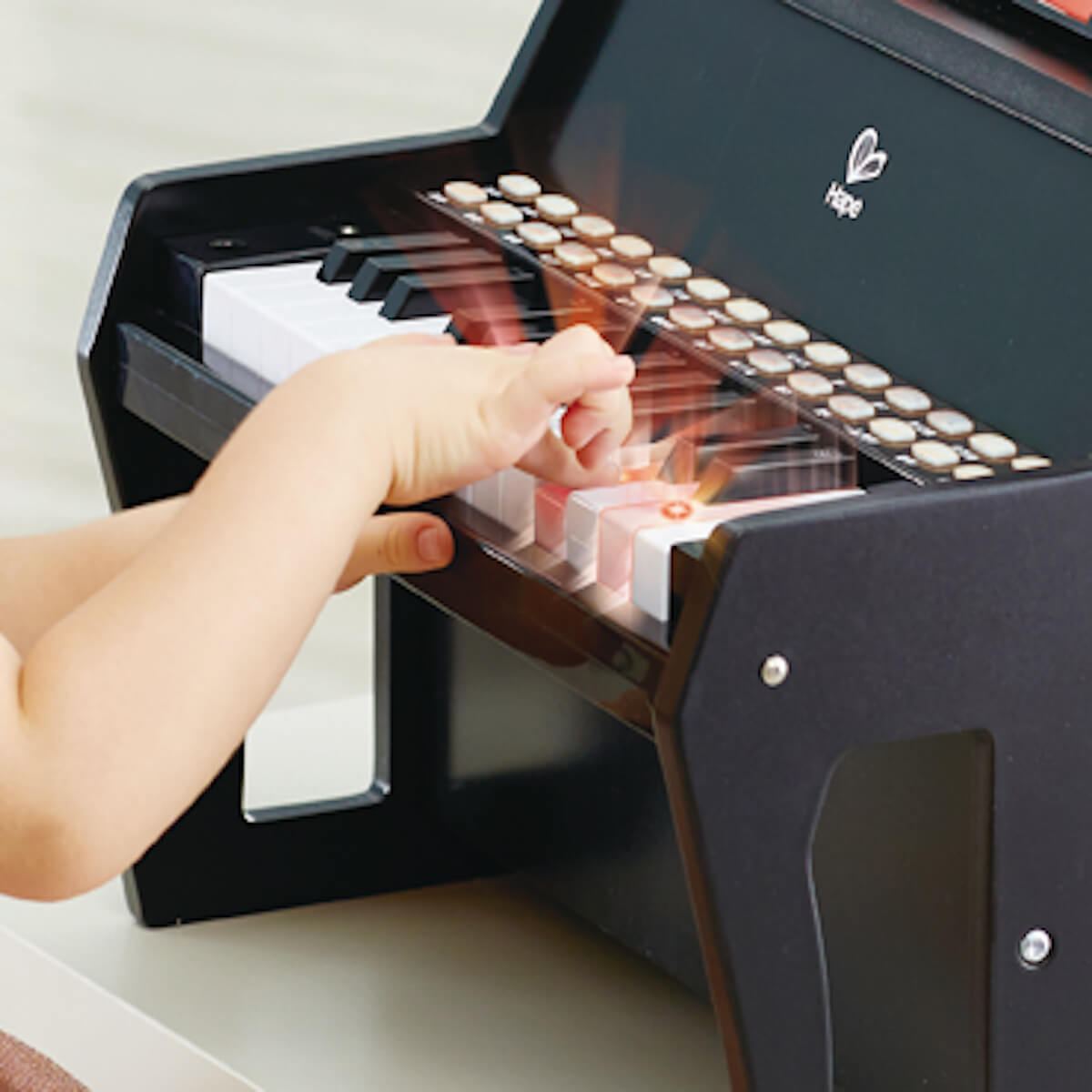 Piano avec apprentissage Hape noir