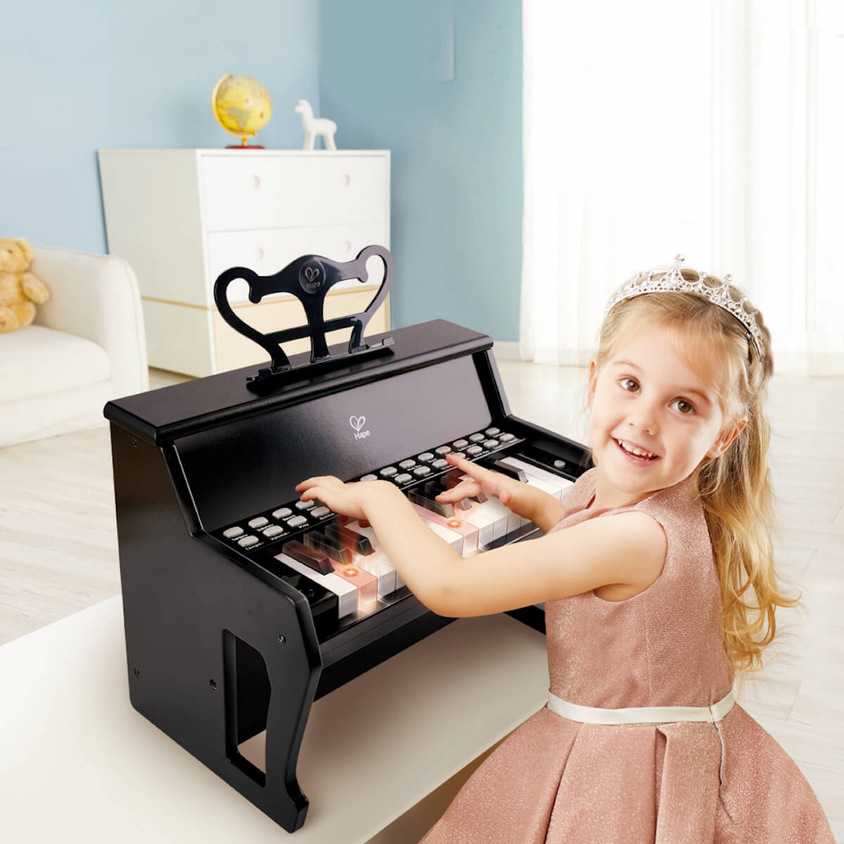 Piano avec apprentissage Hape noir