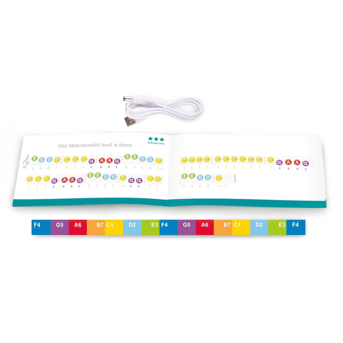 Piano droit avec apprentissage interactif noir