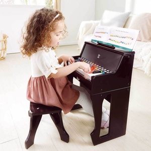 Piano droit avec apprentissage interactif noir
