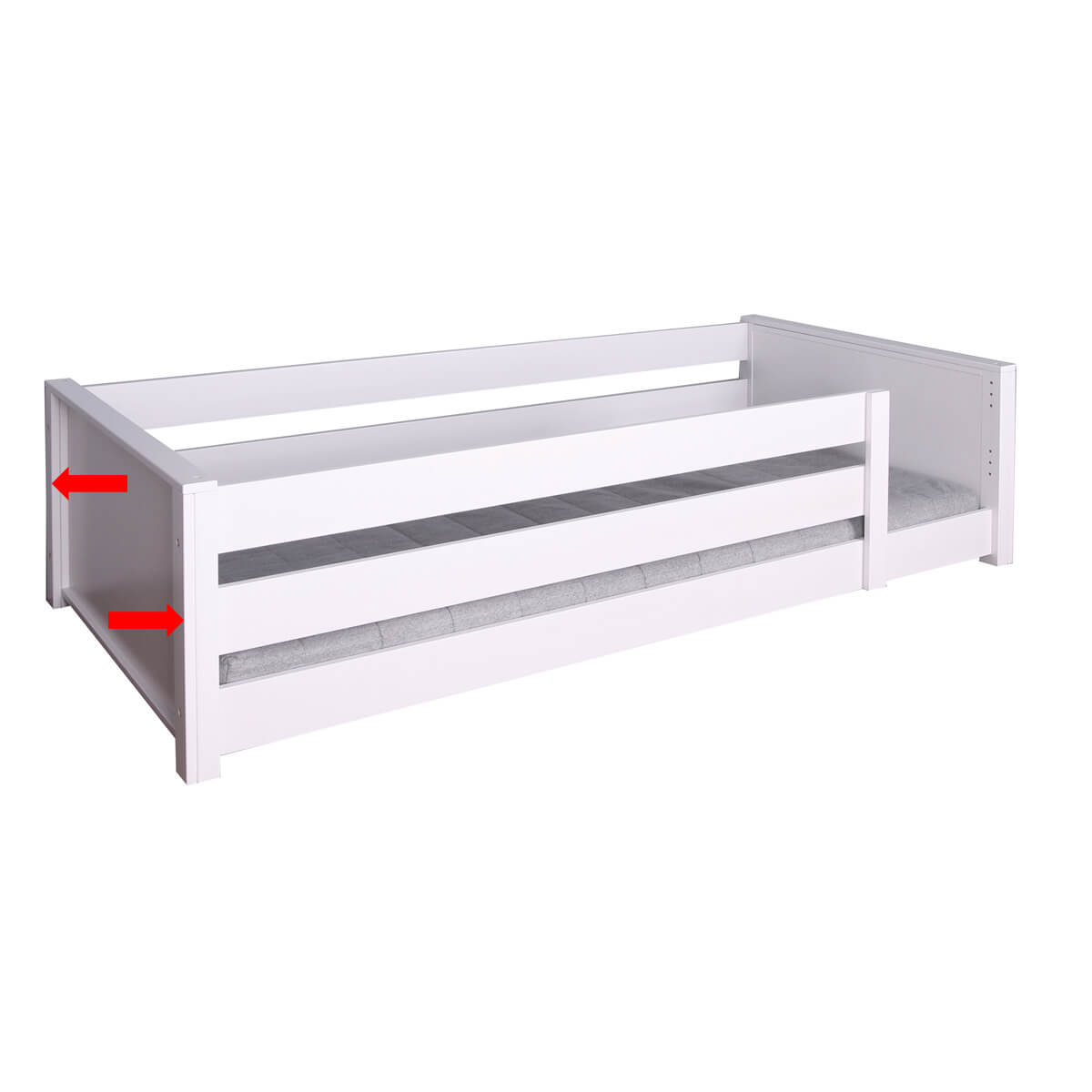 Piètements de connections base 4pc. KASVA hêtre laqué blanc