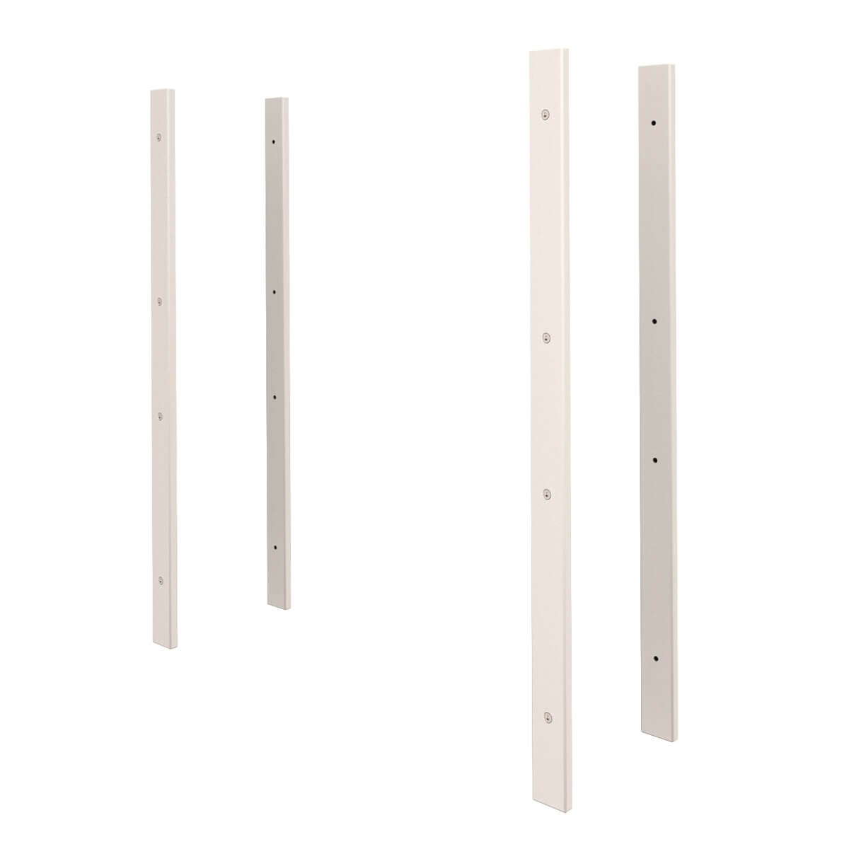 Piètements de connections mi-hauteur 4pc. KASVA hêtre laqué blanc