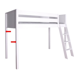 Piètements haut 4pc. KASVA hêtre laqué blanc