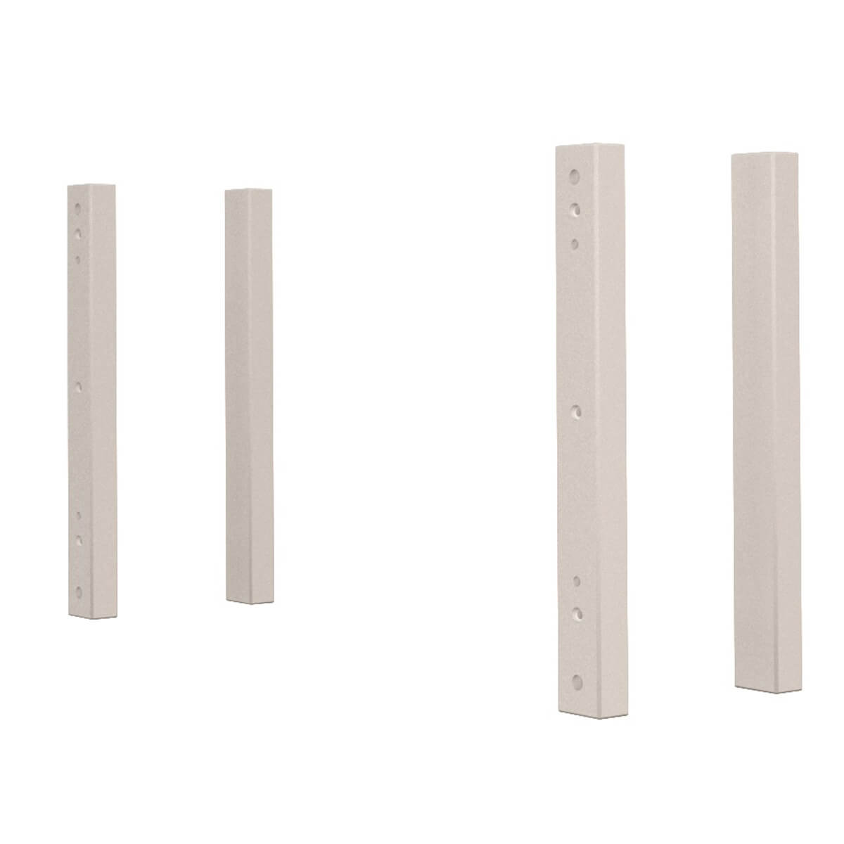 Piètements medium 4pc. KASVA hêtre laqué blanc