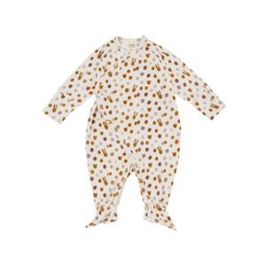Pijama cruzado 56-62cm Wolly Organic caramel