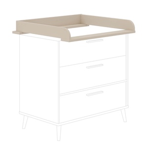 Plan à langer pour commode étroite EEFJE Paidi Beige cashmere