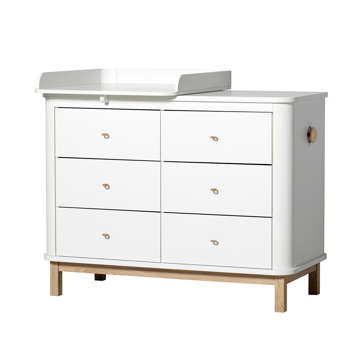 Plan à langer small WOOD Oliver Furniture blanc