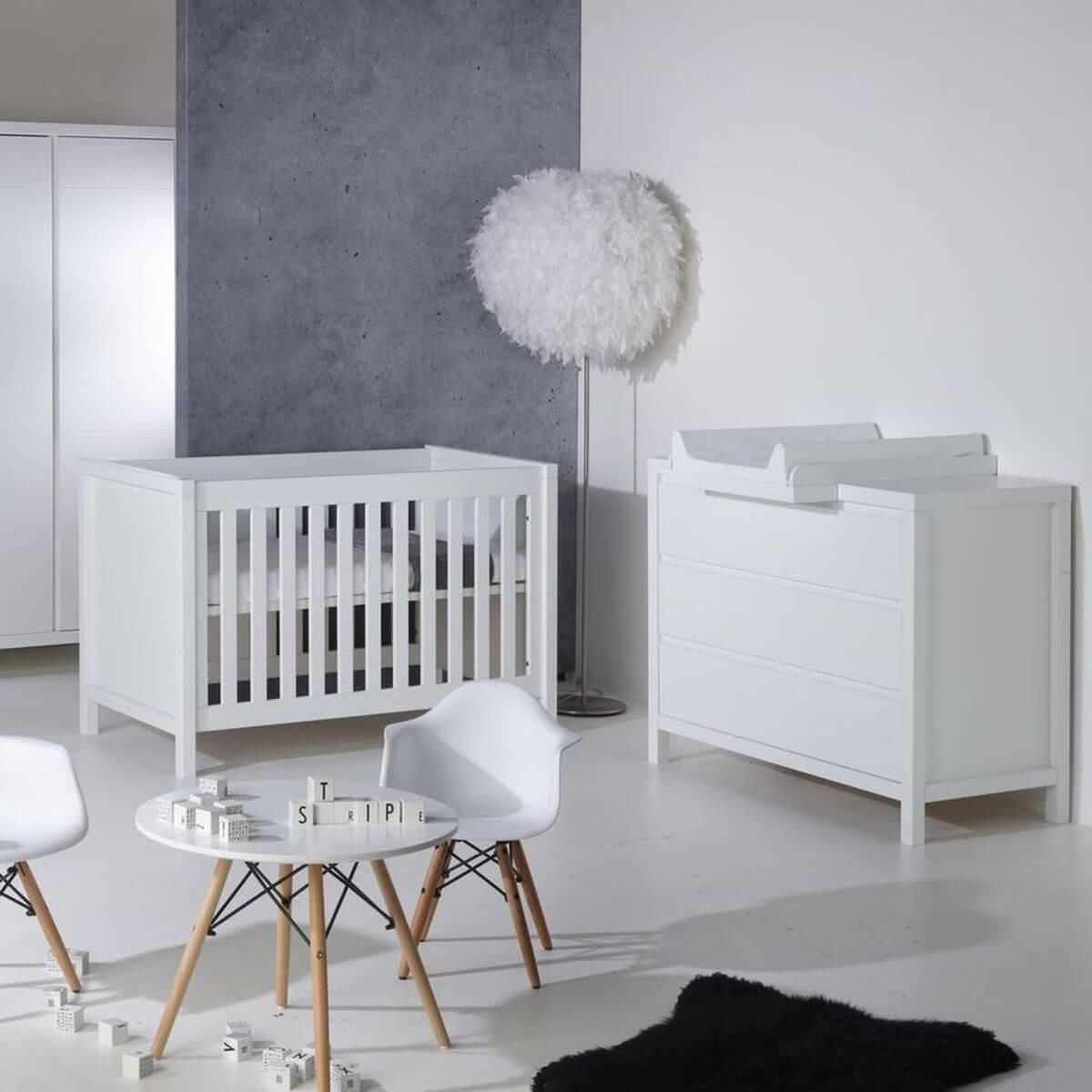 Plan à langer STRIPES Quax blanc