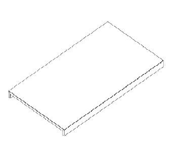 Plateau bureau continu ZIGGY De Breuyn blanc