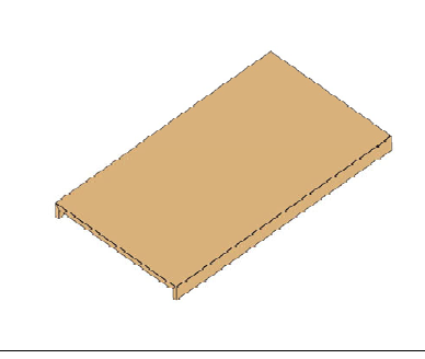 Plateau bureau continu ZIGGY De Breuyn naturel