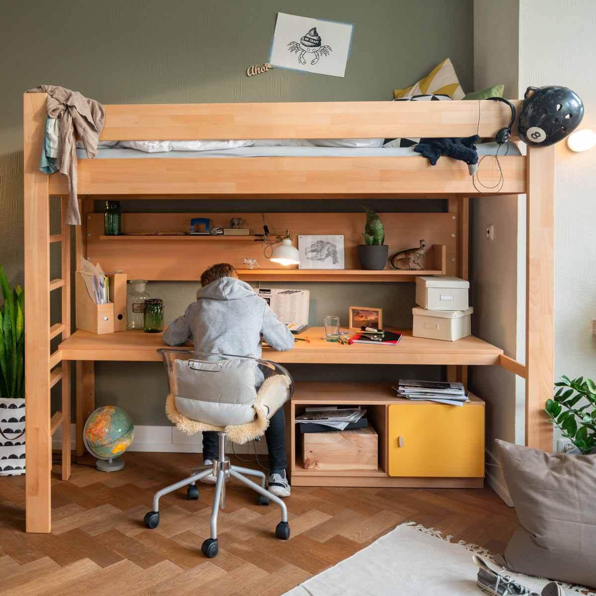 Plateau bureau fixation lit DESTYLE de Breuyn natur