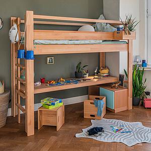 Plateau bureau fixation lit DESTYLE de Breuyn natur