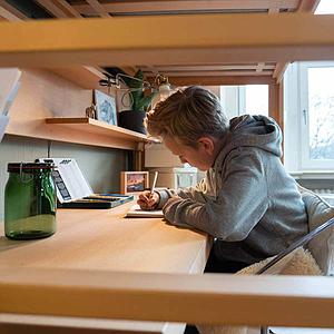 Plateau bureau fixation lit DESTYLE de Breuyn natur