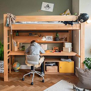 Plateau bureau fixation lit DESTYLE de Breuyn natur