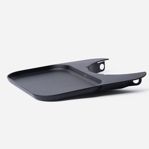 Plateau plastique recyclé KLAPP Kaos black