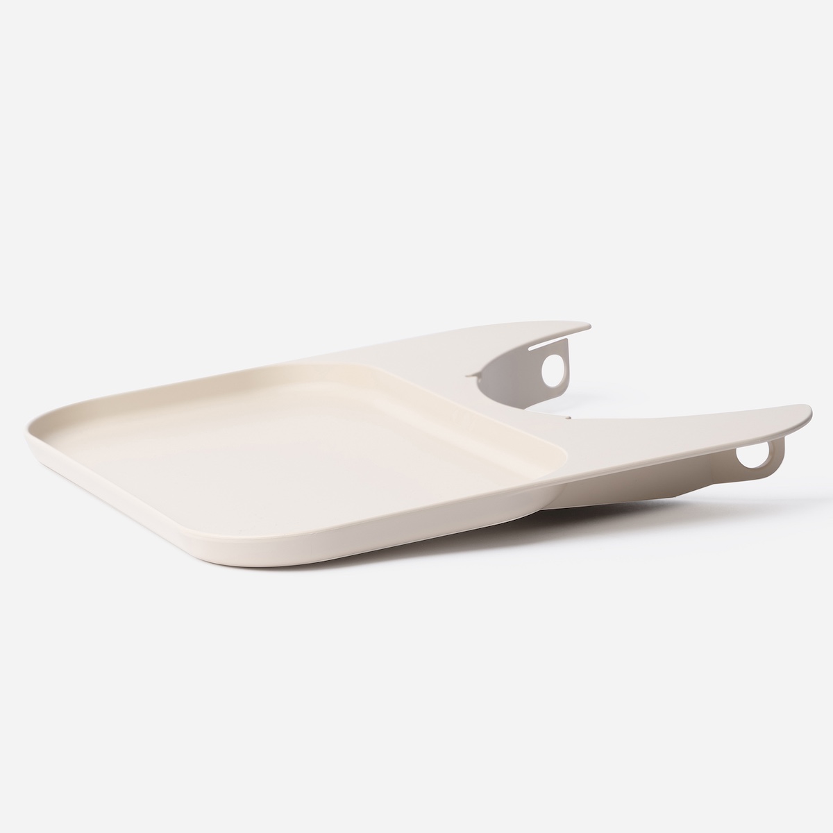 Plateau plastique recyclé KLAPP Kaos ivory
