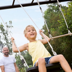 PlayBase Medium TL (Rubber seat+Trapeze+Climbing wall) Berg