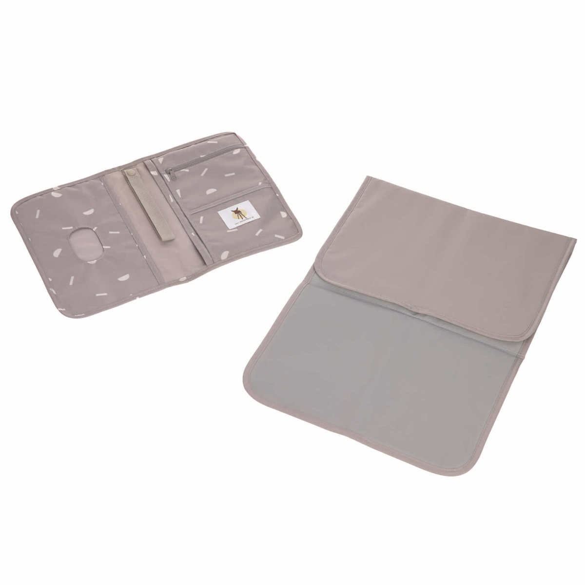 Pochette à langer CASUAL BLOCKS Laessig taupe