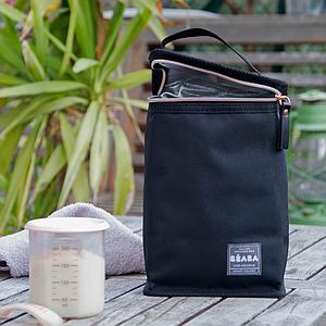Pochette repas isotherme Beaba black-rose gold 