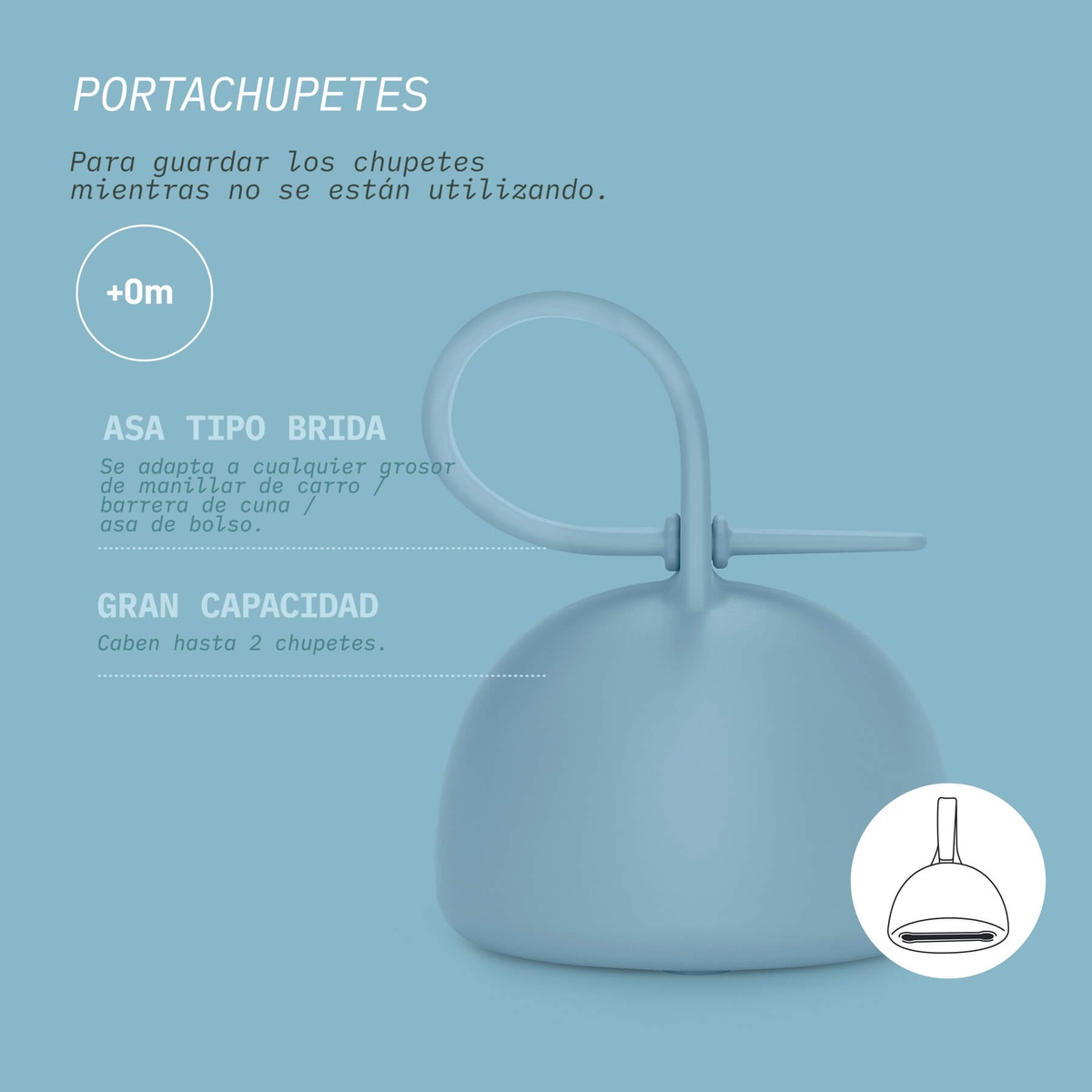 Portachupetes silicona Suavinex Nude I3