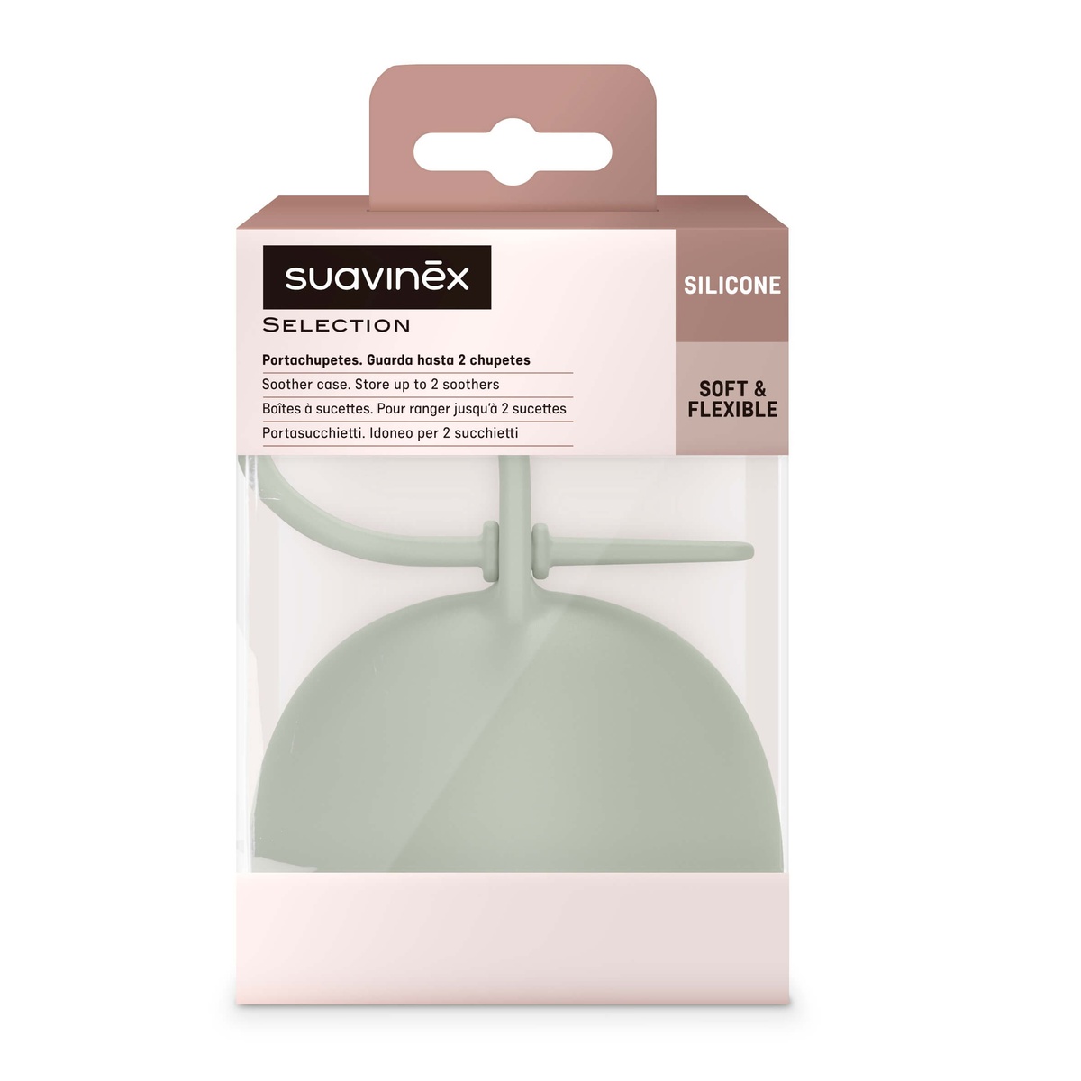 Portachupetes silicona Suavinex Verde I3