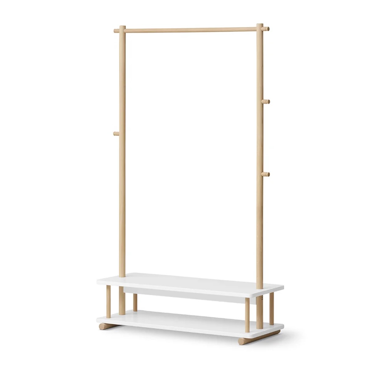 Portant CAMP Oliver Furniture blanc chêne