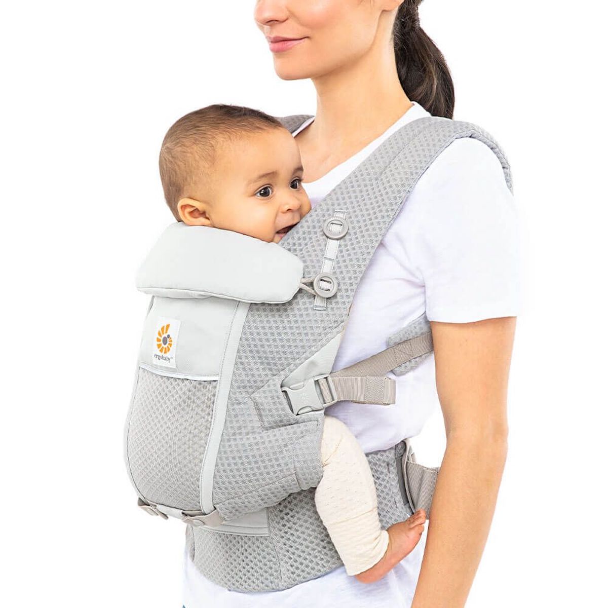 Porte-Bébé ADAPT SOFT FLEX MESH Ergobaby Gris Perle