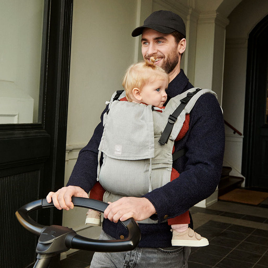 Porte Bebe Frontal Dorsal Limas Flex Stokke Grey Tweet Abitare Kids