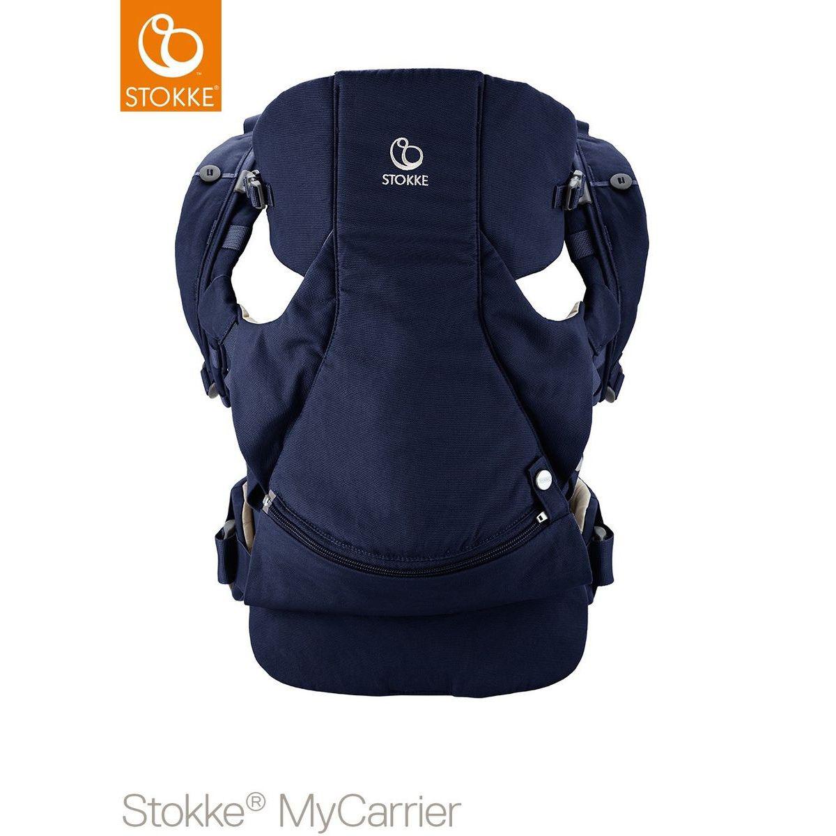 Porte-bébé frontal MYCARRIER Stokke bleu profond