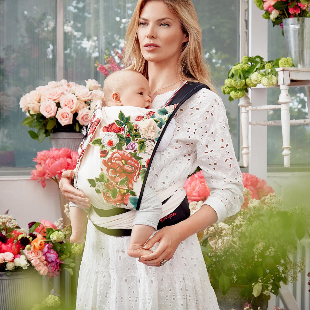 Porte-bébé YEMA TIE Cybex Spring Blossom Light-light beige