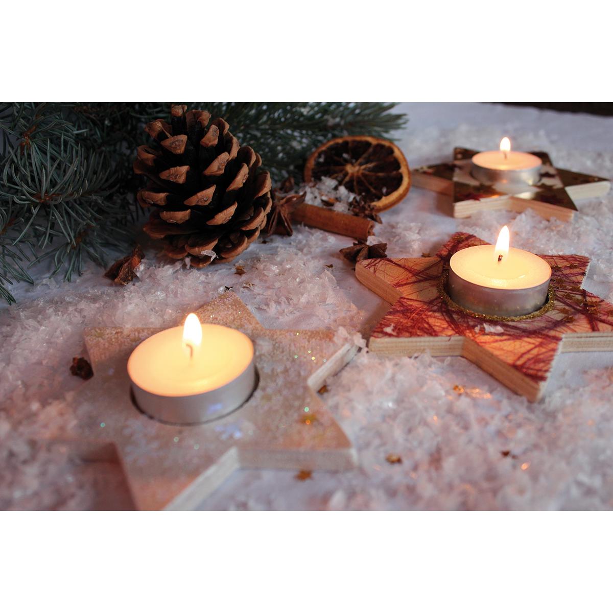 Porte-bougie à chauffe-plat Étoile Beleduc