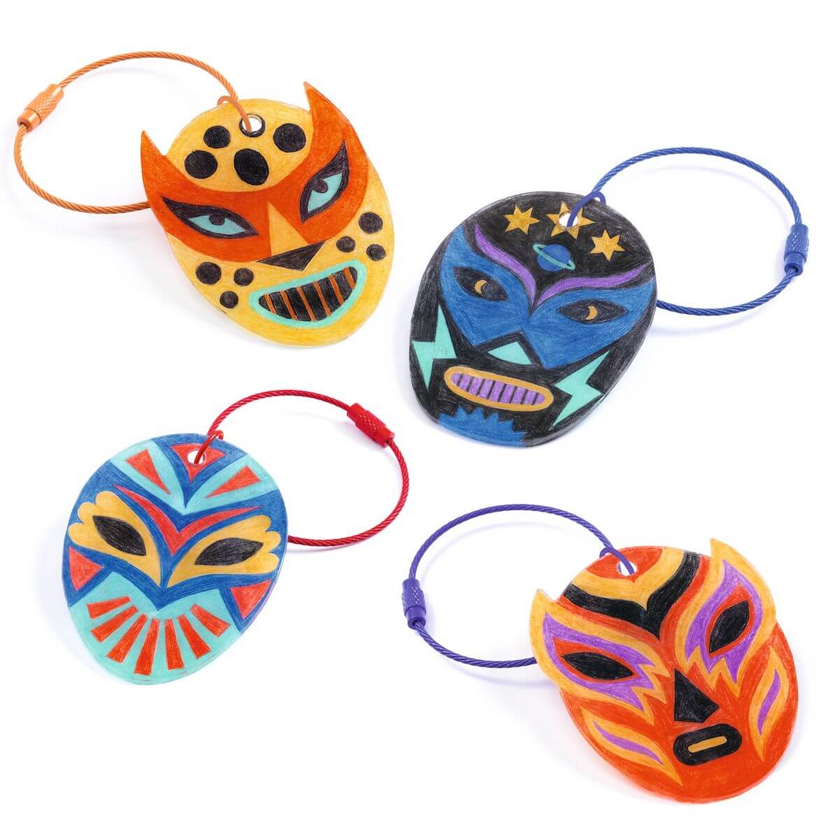 Porte-clefs catcheurs Djeco