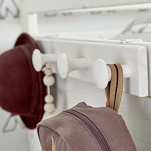 Porte-manteau patère Lifetime blanc
