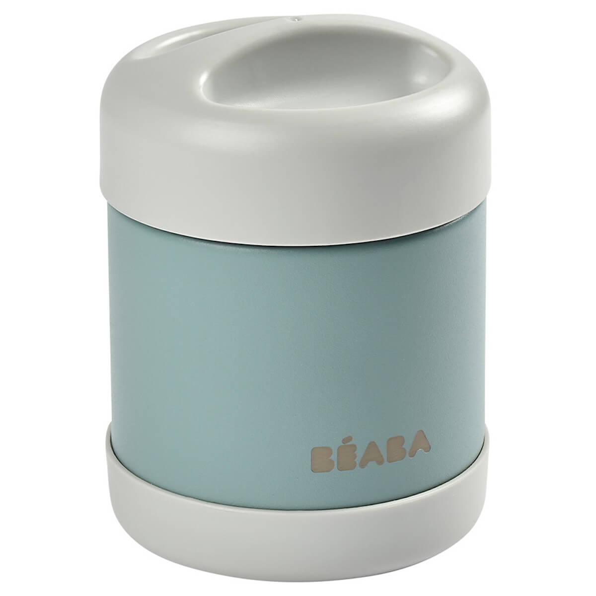 Portion inox isotherme 300ml Beaba light mist-eucalyptus green