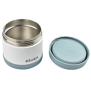 Portion inox isotherme 500ml Beaba baltic blue-white