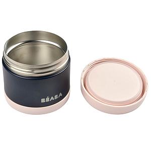 Portion inox isotherme 500ml Beaba light pink-night blue