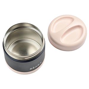 Portion inox isotherme 500ml Beaba light pink-night blue