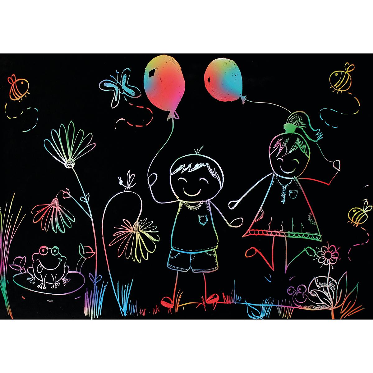 Poster à gratter XL 8pcs Beleduc