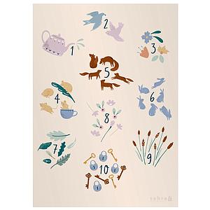 Poster numbers DAYDREAM Sebra