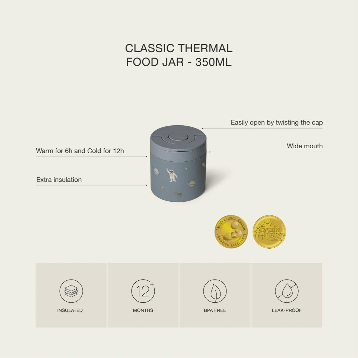 Pot à aliments isotherme CLASSIC 350ml Citron spaceship