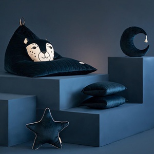 Pouf 115x77cm ESSAOUIRA Nobodinoz Night Blue