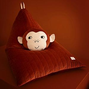 Pouf 115x77cm ESSAOUIRA SAVANNA Nobodinoz wild brown